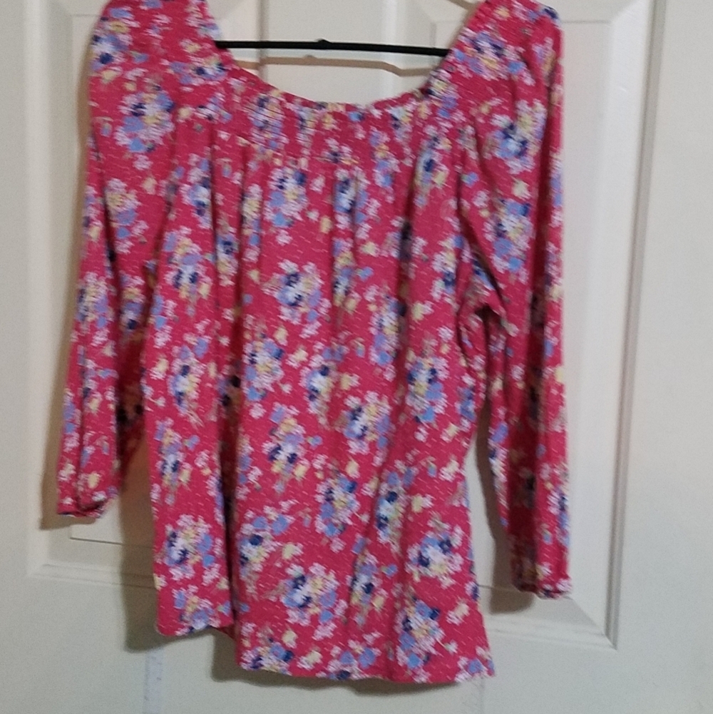 Chaps Petite Floral Blouse (B6)